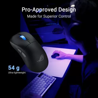 Mouse ASUS ROG Keris II Ace, mouse pentru gaming wireless, negru