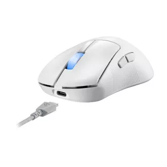 Mouse ASUS ROG Keris II Ace, mouse de gaming wireless, alb