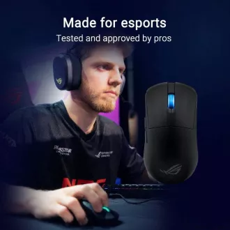 Mouse pentru gaming ASUS ROG Harpe Ace Mini, Wireless BT, RF 2.4GHz, negru