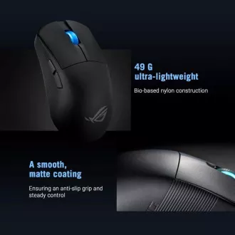 Mouse pentru gaming ASUS ROG Harpe Ace Mini, Wireless BT, RF 2.4GHz, negru