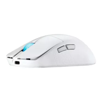 Mouse pentru gaming ASUS ROG Harpe Ace Mini, Wireless BT, RF 2.4GHz, alb