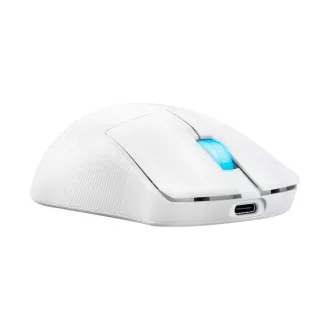 Mouse pentru gaming ASUS ROG Harpe Ace Mini, Wireless BT, RF 2.4GHz, alb