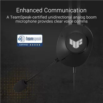 Căști ASUS TUF Gaming H1 GEN II, Căști Gaming cu fir, negru Căști ASUS TUF Gaming H1 GEN II, Căști Gaming cu fir, negru