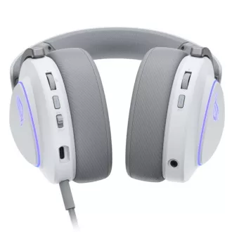 Căști ASUS ROG DELTA II, Wireless 2.4GHz, ARGB, alb