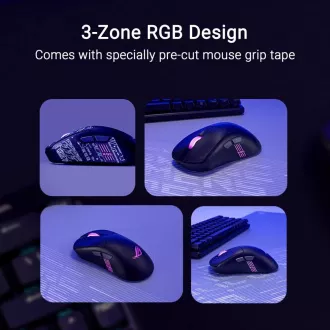 Mouse ASUS ROG Keris II Origin, mouse wireless pentru gaming, negru