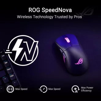 Mouse ASUS ROG Keris II Origin, mouse wireless pentru gaming, negru