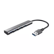 Hub USB 3.2 Gen1 cu 4 porturi TRUST Halyx Aluminium