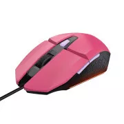 Mouse TRUST GXT 109P FELOX Gaming Mouse, optic, USB, roz