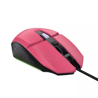 Mouse TRUST GXT 109P FELOX Gaming Mouse, optic, USB, roz