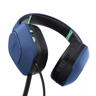 Căști pentru jocuri TRUST GXT 415B ZIROX albastru