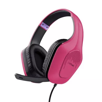Căști de gaming TRUST GXT 415P ZIROX roz Căști de gaming TRUST GXT 415P ZIROX roz