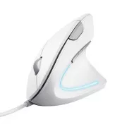 TRUST Verto Vertical Mouse mouse mouse ergonomic, USB, alb