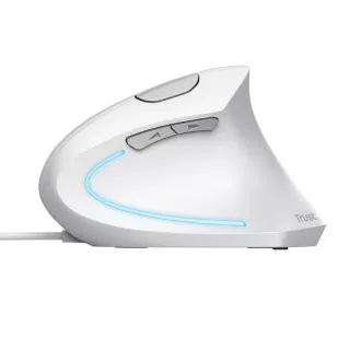 TRUST Verto Vertical Mouse mouse mouse ergonomic, USB, alb