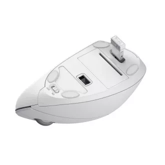 TRUST Verto Vertical Mouse Mouse ergonomic fără fir, USB, alb