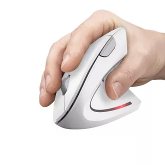 TRUST Verto Vertical Mouse Mouse ergonomic fără fir, USB, alb