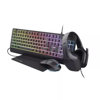 TRUST Headset Mouse Tastatură Mousepad GXT 792 Quadrox 4in1 Gaming Bundle TRUST Headset Mouse Tastatură Mousepad GXT 792 Quadrox 4in1 Gaming Bundle