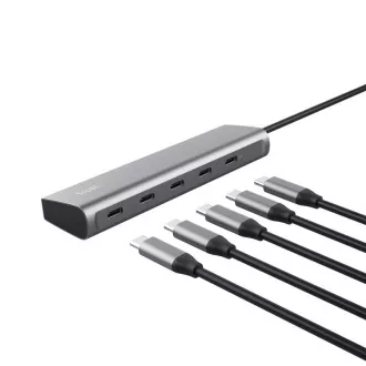 Hub USB 3.2 Gen1 cu 5 porturi TRUST Halyx Aluminium