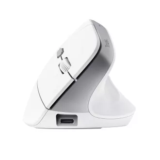 Mouse TRUST Bayo II Mouse vertical ergonomic, Wireless, alb
