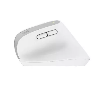 Mouse TRUST Bayo+ Mouse vertical ergonomic, Wireless, alb