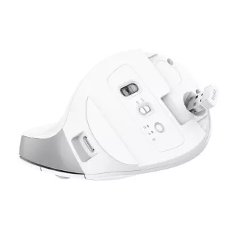 Mouse TRUST Bayo+ Mouse vertical ergonomic, Wireless, alb