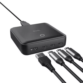 Adaptor de alimentare TRUST MAXO 100W, 3x USB-C, 1xUSB-A Adaptor de alimentare TRUST MAXO 100W, 3x USB-C, 1xUSB-A