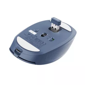 Mouse TRUST OZAA, Wireless, albastru