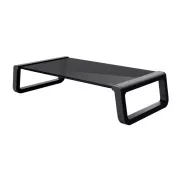 Piedestal TRUST pentru monitor Monta, piedestal din sticla, negru