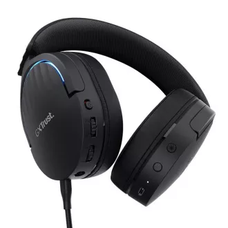 Căști TRUST Gaming GXT 491 FAYZO, Wireless, USB, negru