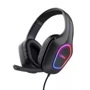 Căști de gaming TRUST GXT 416 ZIROX, LED, USB, Jack 3.5mm, negre