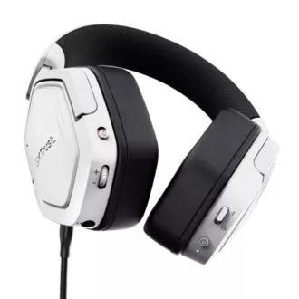 Căști de gaming TRUST GXT 493W Carus, Bluetooth, 2.4GHz, albe Căști de gaming TRUST GXT 493W Carus, Bluetooth, 2.4GHz, albe