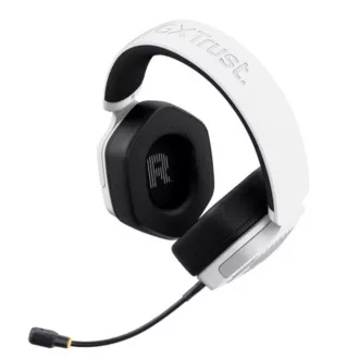 Căști de gaming TRUST GXT 493W Carus, Bluetooth, 2.4GHz, albe Căști de gaming TRUST GXT 493W Carus, Bluetooth, 2.4GHz, albe