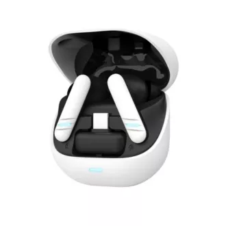 Căști TRUST GXT 409 Oxxie, intraauriculare, Bluetooth, RF 2.4GHz, receptor USB-C, albe Căști TRUST GXT 409 Oxxie, intraauriculare, Bluetooth, RF 2.4GHz, receptor USB-C, albe