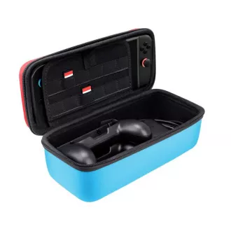 Husă TRUST pentru Nintendo Switch GXT1252RB XL HARDCASE SWITCH 2, roșu-albastru