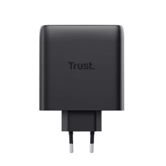 Încărcător TRUST GaN MAXO 100W cu 2 porturi, USB-C, negru