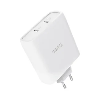 Încărcător TRUST GaN MAXO 100W cu 2 porturi, USB-C, alb