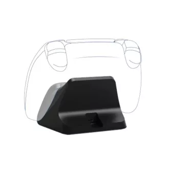 Stație de încărcare TRUST GXT 255, pentru controlere PS5, neagră
