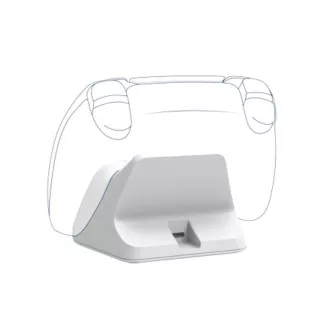 Stație de încărcare TRUST GXT 255W, pentru controlere PS5, albă