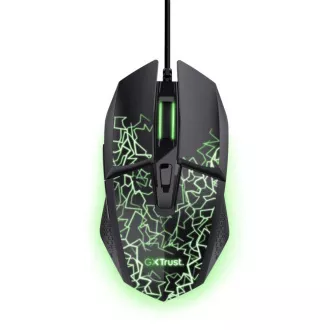 Mouse TRUST GXT 113 Felox, USB cu fir, RGB, negru