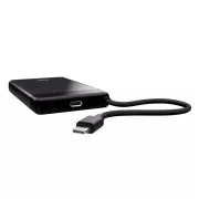 Baterie externă TRUST Fiera, 10000 mAh, cu cablu, 2x USB-C, neagră