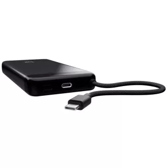 Acumulator extern TRUST Fiera, 20000 mAh, cu cablu, 2x USB-C, negru Acumulator extern TRUST Fiera, 20000 mAh, cu cablu, 2x USB-C, negru