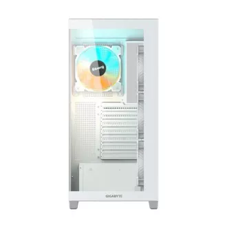 Carcasă GIGABYTE GB-C500PI ST, turn mediu, 1xUSB-C 3.2, 2xUSB 3.0, 4x ventilatoare ARGB de 120 mm, alb
