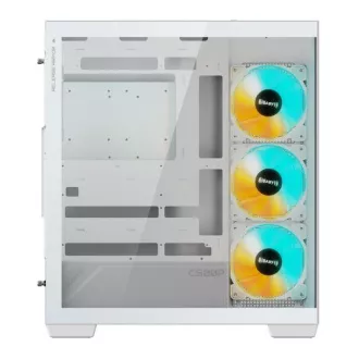 Carcasă GIGABYTE GB-C500PI ST, turn mediu, 1xUSB-C 3.2, 2xUSB 3.0, 4x ventilatoare ARGB de 120 mm, alb