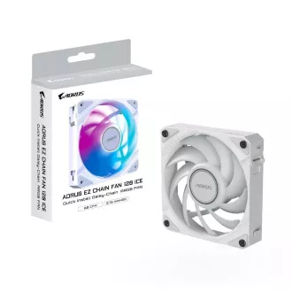 Ventilator GIGABYTE AORUS EZ CHAIN FAN ICE, 1x120mm, alb