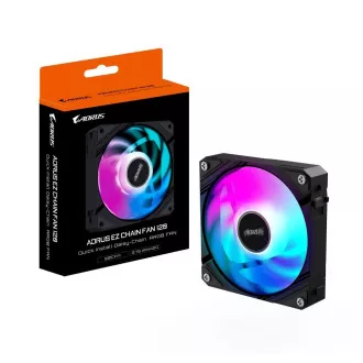 Ventilator GIGABYTE AORUS EZ CHAIN, 1x120mm, negru Ventilator GIGABYTE AORUS EZ CHAIN, 1x120mm, negru