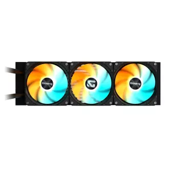 Cooler de apă GIGABYTE GAMING 360, 3x120mm, ARGB, LGA1851, AM5, negru
