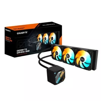 Cooler de apă GIGABYTE GAMING 360, 3x120mm, ARGB, LGA1851, AM5, negru