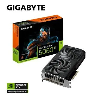 Placă video GIGABYTE VGA NVIDIA GeForce RTX 5060 Ti WINDFORCE 8G, 8G GDDR7, 3xDP, 1xHDMI