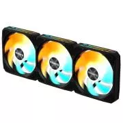 Ventilator GIGABYTE EZ CHAIN FAN 3-PACK, 3x120mm, negru