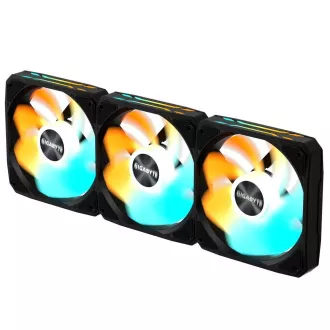 Ventilator GIGABYTE EZ CHAIN RVS FAN 3-PACK, 3x120mm, negru