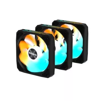 Ventilator GIGABYTE EZ CHAIN RVS FAN 3-PACK, 3x120mm, negru